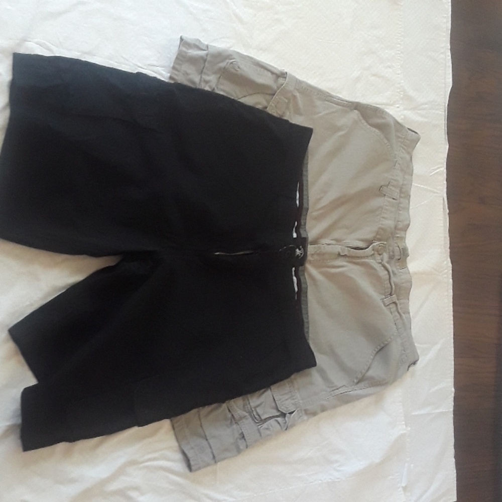 Two pairs of men's cargo shorts